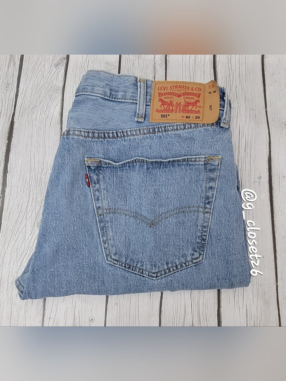 Vintage Button Fly XX Levi's 501® Men's Light Blue Denim Jeans
